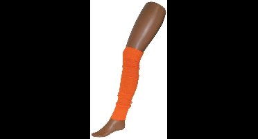 Neon oranje beenwarmers 70cm