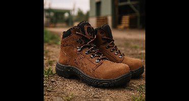 Werkschoenen Bata – Maat 41 – Hoog model – Bruin – Buffalo 3 – S2 – Extra breed (W) – Leer