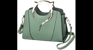 S&E Stijlvolle Retro Crossbody Tas met Grote Capaciteit - Groen