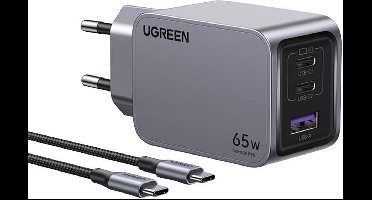 Ugreen 65W Nexode Pro Wandlader Voor Android Iphone Met 1,5M Kabel