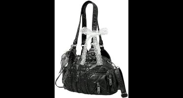 S&E Punk Rock Schoudertas – Stoer & Statement-Worthy - Zwart 4