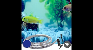 Aquarium Led Verlichting - Blauw licht - 10 t/m 50 cm - Complete set met afstandsbediening - Aquarium Led strip
