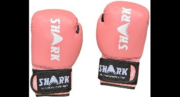 Shark (kick)bokshandschoenen - Roze zwart - Unisex - 6 oz.