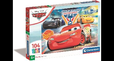 Clementoni - Puzzel - 104 Stukjes - Cars 3 - Kinderpuzzel - Vanaf 6 Jaar