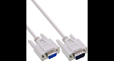 Premium seriële RS232 verlengkabel 9-pins SUB-D (m) - 9-pins SUB-D (v) / gegoten connectoren - 7 meter