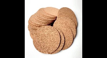 New Age Devi - Onderzetters van kurk - 12 stuks - set kurken onderzetters