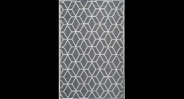 Esschert - Design - Buitenkleed - 180x121 - cm - grijs - en - wit - OC25