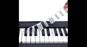 Verwijderbare piano- en keyboardlabels 88 toetsen