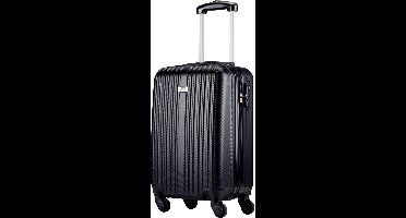 Slazenger Trolley Handbagage 53x33x20 cm - Koffer Cabine Formaat - 4 Wielen 360° Roterend - Koffer met Cijferslot - Lichtgewicht Reiskoffer - Cabin Size Koffer Zwart