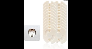 RFWR® 20 Stuks Kinderstopcontactbeveiliging met Draaimechanisme - Veilige Stekkerbescherming voor Baby's en Kinderen - Universeel Voor Thuis en Op Reis