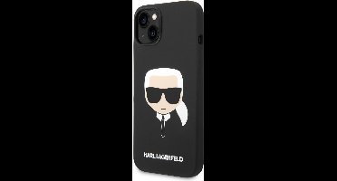 Karl Lagerfeld Karl's Head Serie - iPhone 14 Plus Case - Luksueus Design - MagSafe Compatibel - Hoogwaardige Siliconen