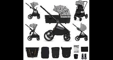 Kinderkraft NEA 2 2-in-1 Kinderwagen – Reiswieg & Wandelzitje – Tot 22 kg – Lichtgewicht & Wendbaar – Lunar Black