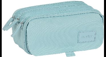 Pennenetui met 3 vakken Safta 21,5 x 10 x 8 cm Blauw