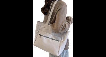 S&E Multifunctionele Lichtgewicht Tote – Voor School, Werk & Shopping - Grijs