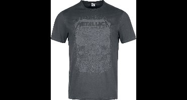 Metallica Amplified Collection - The Black Album Heren T-shirt - houtskool - S