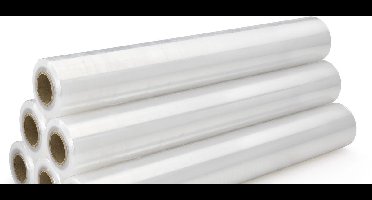 Rekfolie transparant 20my x 50 cm x 300 meter, per rol, (bestellen per omdoos van 6 rollen)