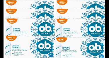O.B. Tampons Pro Comfort Super - Voordeelverpakking 128 Stuks