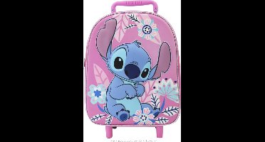 Lilo & Stitch: Trolley Rugtas, 36x25x14cm - 3D "Pink Dreams