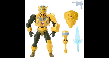 Mattel Masters of the Universe x Transformers Action Figure Bumblebee Armor Man-At-Arms heo European Exclusive 14 cm Action Figuur