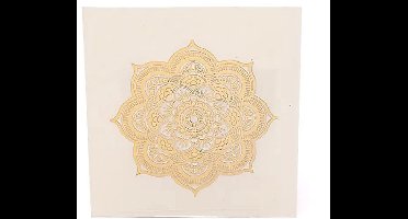 Metalen sticker Mandala goud