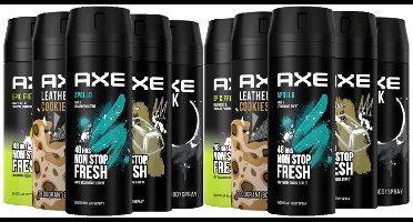 AXE Deodorant Bodyspray MIX - 10 Stuks