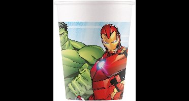 Vegaoo - 8 Avengers Mighty bekers 200 ml
