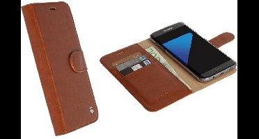 Krusell Ekero Portemonnee Hoesje Samsung Galaxy S7 Edge Bruin