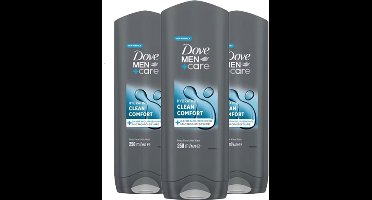 3x Dove Men+Care Hydrating Clean Comfort Douchegel 250 ML