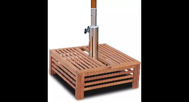 vidaXL - Parasolvoetbedekking - hout