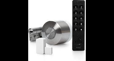Nuki Ultra + keypad 2.0 +deursensor, inclusief SKG 3 sterren verstelbare cilinder : toegang met smartphone, vingerafdruk en pincode,