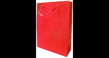 Daily Style – Cadeautas – Karton – Maat L – Rood – 12 stuks – Cadeautas Papier