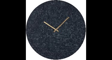 PTMD Emmett Klok - 51x2x51 cm - Ijzer - Zwart