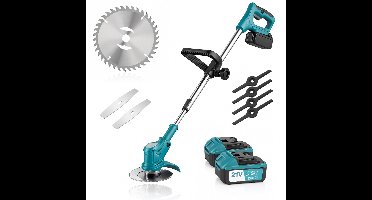 BronStore® Kantenmaaier - Grastrimmer met Accu - Bosmaaier Elektrisch - Inclusief 2 Accu's & Complete Set