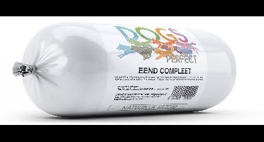 Diepgevroren Hondenvoer Eend - DOGS PERFECT - Compleet Hoofdvoer met Groenlipmossel en Aloë Vera - 1000 Gr