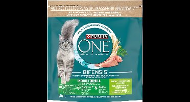 PURINA® ONE® Indoor - Kattenbrokjes - Kalkoen - 4 x 1.5 kg
