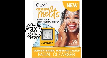 Olay - Vitamin C Cleansing Melts Facial Cleanser, Foaming Face Wash