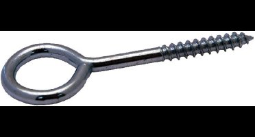 Schroefoog 2,20 x 19 mm – gegalvaniseerd ijzer – oog Ø 4 mm – zak à 10 stuks