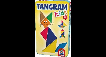 Schmidt® - Tangram Kids - Kinderspel - Creatief puzzelspel met houten stukken - vanaf 5 jaar - 1 speler
