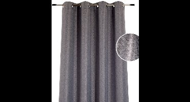 Home Style Kant en Klaar Gordijn – Verduisterend – Met Ringen – 135x260 cm – Grijs