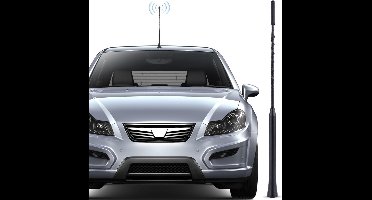 JGS Premium - Korte universele autoantenne 28 cm voor sterke FM/AM/DAB-ontvangst - Vervanging met M4 M5 M6 schroefdraad