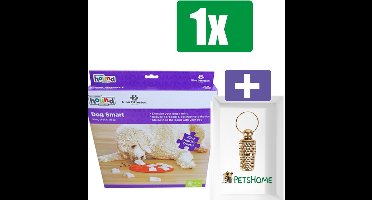 Nina Ottosson Hondenspel Dog Smart Origineel Plastic - Inclusief PetsHome Goudkleurige Adreskoker