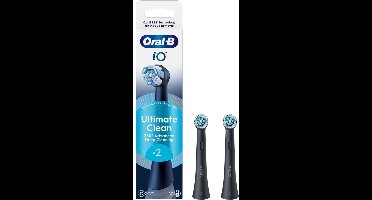 Oral-B iO Ultimate Clean Originele Opzetborstels - CrissCross borstelharen - 2 stuks - Zwart