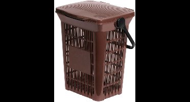 V-Part - Umimax geventileerd met zakhouder 10 liter - Polypropylene - bruin - Prullenbak