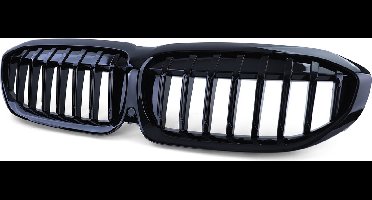 Grille nieren - BMW 3 Serie G20 G21 - sport look - zwart glans