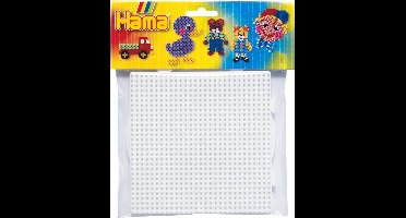 Hama 2 grondplaten - Cirkel en vierkant vormen voor strijkkralen - 5+ jaar