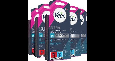 Veet - Expert - Koude Wasstrips - Gezicht 20st - 5 Stuks - Voordeelverpakking
