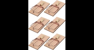 Nature Rattenval - 6x stuks - 17 cm - rattenklemmen - ongediertebestrijding