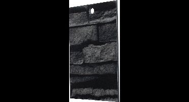 SAMPLE - PROEFMONSTER 10 X 15cm - Schulte Deco Design - motief douche acherwand in Decor steen antraciet 613 - M98401 613 wanddecoratie - muurdecoratie - badkamer wandpaneel - muurbekleding -