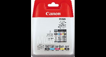 Canon PGI-580 & CLI-581 - Inktcartridge - 2x Zwart / Kleur + Retourzakje