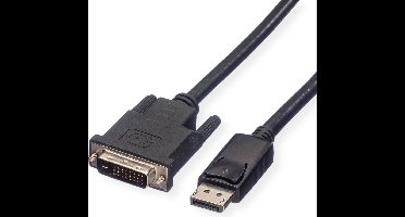 ROLINE DisplayPort Kabel DP Male - DVI Male (24+1), LSOH, zwart, 5 m